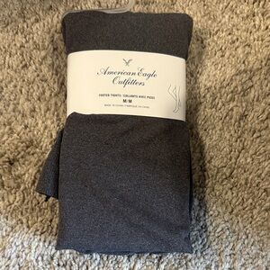American Eagle Outfitters Charcoal Footed Tights